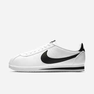 Pantofi Casual Nike Classic Cortez Dama Albi Negrii | NWIY-70523